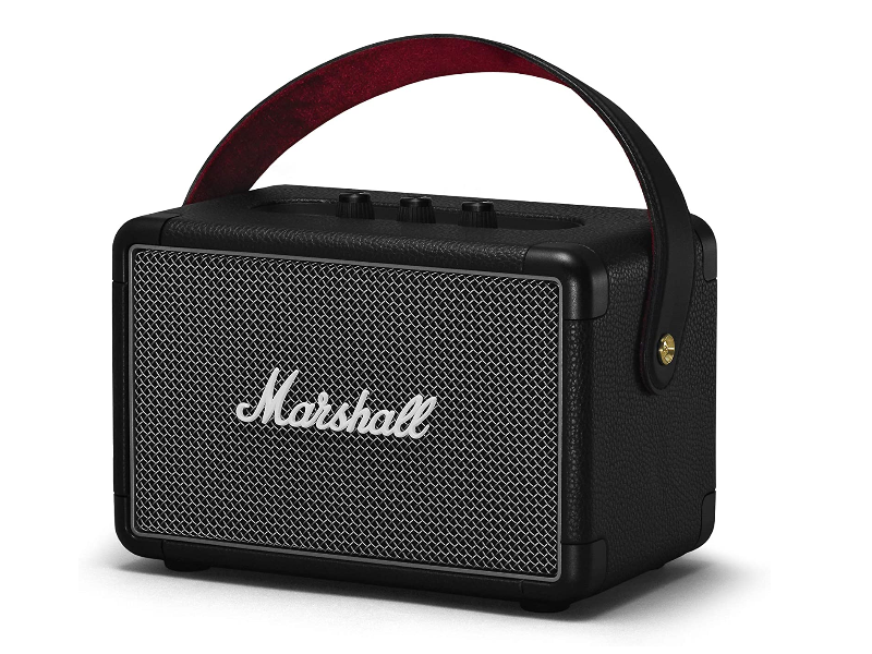 Marshall Kilburn II Bluetooth Speaker - Premium Water Resistance Portable Bluetooth Speaker & Wireless Speakers 20+ Playtime - Black