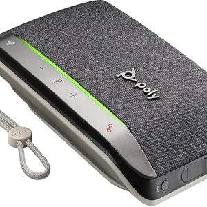 Poly - Sync 20 Bluetooth-/USB-C Personal Portable Smart Speakerphone , Long Battery Life - Noise/Echo Reduction -Works w/Teams, Zoom