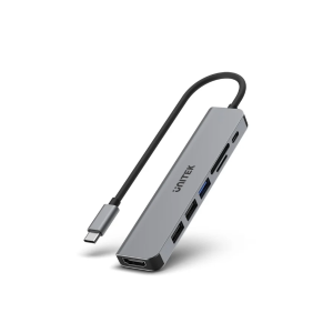 Unitek uHUB S7+ 7-in-1 USB-C 5Gbps Hub with 4K HDMI and 100W Power Delivery