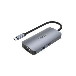 Unitek uHUB P5 Trio 5-in-1 USB-C Hub with MST Triple Monitor and 100W Power Delivery