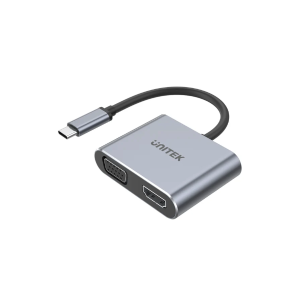Unitek uHUB Q4 Lite 4-in-1 USB-C Hub with MST Dual Display and PD 100W