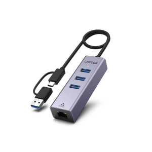 Unitek 4-in-1 Ethernet Hub